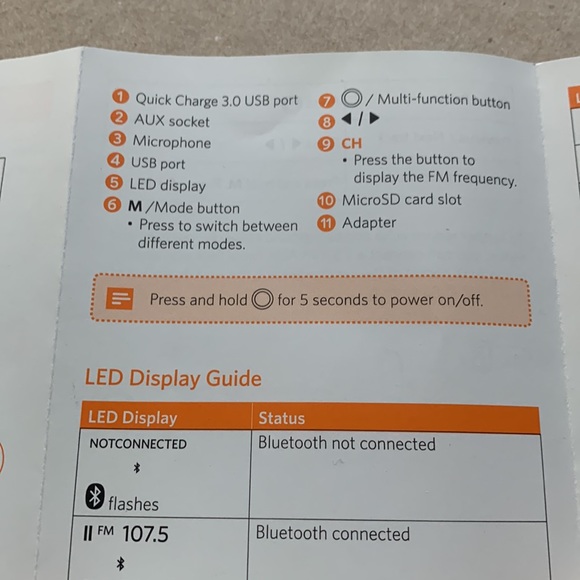 Roav bluetooth 12v hands free calls in car - Picture 8 of 8